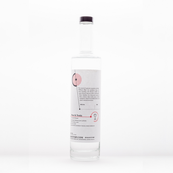 Gravity Spirits - Piros Vilmoskörte Pálinka (500 mL)